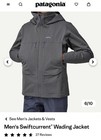 Patagonia Swiftcurrent Wading Technical Jacket Hoody Mens Large New H2no Fishing