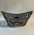 Antique German 800 Silver Small Floral Candy Basket Old Marks