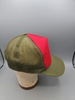 Bsa Boy Scout Of America Snapback Hat Patch Used Mesh Red Olive Made In Usa Cap