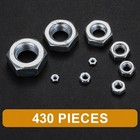 Metric Hex Nuts Assortment Kit  430 Pcs Stainless Steel Hex Nuts Set  Hex Har   