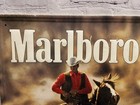 Vintage Marlboro Man Cowboy Metal Sign Cigarettes Cowboy Western Horses