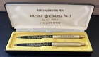 Rare 1950s 14 Kt Gold Arpege Chanel No 5 Set Of Perfumed Ballpoint Pens  Org Box