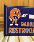 Union 76 Restroom Sign Gasoline Bathroom Gas Oil Vintage Style Wall Decor