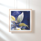Recycled Mini Abstract Mixed Media 8x8 White Mat Scraps Ooak Floral Mitak Art