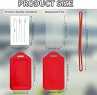 Bright Luggage Tags 6 Pack With Waterproof Film For Suitcases Backpacks Travel