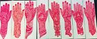 12 Cards Henna Stencil Body Art Mehndi Tattoo   Long Hand   Reusable  Free Ship