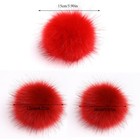 15 12 10cm Diy Faux Fox Fur Pom Pom Ball Fur Ball Pom Accessory Beanie Hat   