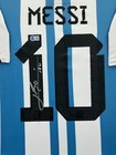 2022 World Cup Argentina Lionel Messi Signed Jersey Framed Beckett Bas
