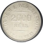 1912 Brazil 2000 Reis Silver Coin Km 508