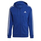 Adidas Men Essentials French Terry 3-stripes Full-zip Hoodie