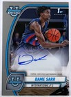 Dame Sarr 2024-25 Bowman Chrome Lot  x8  W  Base Auto International 1st