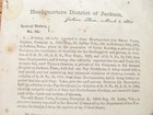 Jackson Tennessee Civil War Courtmartial Order General Jeremiah Sullivan 1863