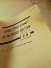 Original Sams Photofact Auto Radio Series Service Repair Manual Book Ar-210