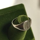 Vintage Sterling Silver Stamped   Engraved Monogram  a  Ring Size 6 Vargas