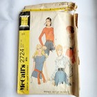 Mccall s 2724 Vintage Peasant Top Pattern Bust 34
