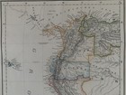 1854 Northwest South America Antique Map By Carl Flemming