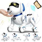 Remote Control Robot Dog Toy For Kids 5-7 Years Old  Pet Puppy Robotic Bule