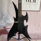 4 String Special Shape Black Electric Bass Guitar Solid Body Rosewood Fretboard