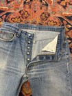 Vintage Levis 501 Jeans 34x32 Hemmed Blue 90s Denim Made In Usa 