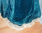 Bustle  Antique Dress Skirt Victorian 1880 Blue Silk And Velvet