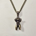 Man-eater Monster Necklace  Bronze Gothic Pendant