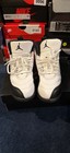 Jordan Air Jordan 12 Retro Men   s High Top White black Lace-up Leather Sneakers