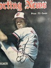 Baltimore Oriole Hof Pitcher Jim Palmer Autograph 1975 Sporting News Publication