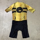 New Wyn Republic Men s Xl Velocity   Tri Triathlon Suit No Cuff Gold Black Wynr