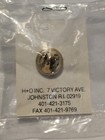 Masonic Freemason Lapel Pin Pendant Gold Tone W small Crystals Nib