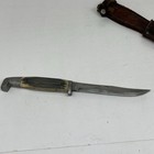 Vtg 1958-1960 Queen Steel  95 9 1 2  Outdoors Knife In Original Leather Sheath