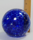 Art Glass Handblown Blue Orb Decorative Ball Hollow Sphere Sun Catcher