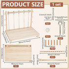 Wood Bookbinding Sewing Frame Set  15 7x9 8x12 6inch Book Binding