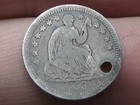 1853 O Seated Liberty Half Dime- New Orleans  Good Details  No Arrows