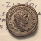 Ancient Rome Caracalla Silver Denarius 196-217a d  Rev Sol