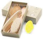 Baby Hair Brush And Comb Set For Newborn Wooden 4 Piece Soft 4 Piece Set