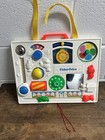 Vintage Fisher Price Activity Center Baby Busy Board Hanging Crib Toy