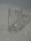 Vintage Mini Glass Clear Mug Thumbprint  Pattern Mug Cup 3   set Of 3