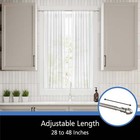 7 16    Diameter Adjustable Caf   Curtain Rod Set  28-48  Adjustable Length