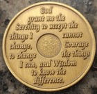 Alcoholics Anonymous 39 Year Recovery Coin Chip Medallion Medal Token Aa Bronze