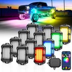 Mictuning Q2 Max Rgb ic Rock Lights - 12 Pods Chasing Color Underglow Neon Kit