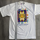 Vintage 1996 Pan-pacific Festival Hawaii Shirt Mens Large White Jerzees Graphic