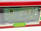 Lgb 3019 Green Postal Car G Scale W metal Wheels lights-boxed excellent Cond 