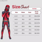 Deadpool Costume Cosplay Kids Bodysuit Boys Fancy Dress Christmas Party Gift New