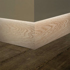 Unfinished Red Oak Baseboard Moulding 9 16 In X 5-1 4 In X 7 Ft   Solid Hardwood