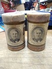 Vtg 2 Piece Edison Gold Moulded Cylinder Record Lot9607 9128