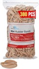 Thick Heavy Duty Rubber Bands  Beige  Size 64  380 Pack