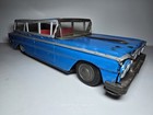 Vintage Mitsuhashi 1961 Plymouth Station Wagon Tin Litho Toy Car Made In Japan