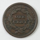1843 Usa 1c Braided Hair Large Cent Very Fine