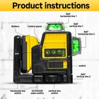 For Dewalt Self Leveling Green Beam Laser 12 Lines In 3x360    ultimate Precision