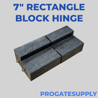 7  Square Barrel Hinge Heavy Duty Weld On For Metal Gates   Doors   Pair